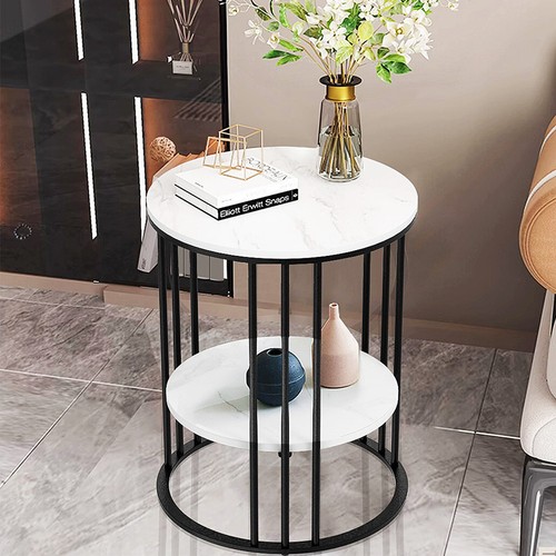 Runder beistelltisch marmor - beistelltisch,