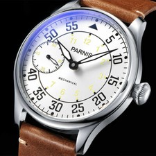 Parnis Herren Luxus 44mm Handaufzug Armbanduhren Uhren Leuchtzifferblatt