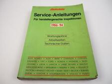 Autodata Service Anleitungen 1986 - 1994 Inspektion Wartungspläne Einstellwerte