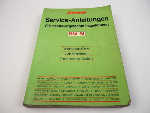 Autodata service anleitungen - autodata,