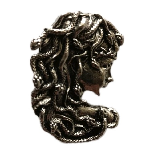 Brosche medusa metallguss - -,