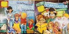 LP Sesamstrasse Sesamstraße 2 Stück Lieder + 2 DDR Schallplatten
