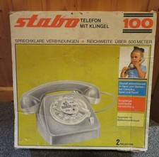 Stabo 100 Telefon Haustelefon Sprechanlage OVP Uralt Antik Sammlerstück Vintage