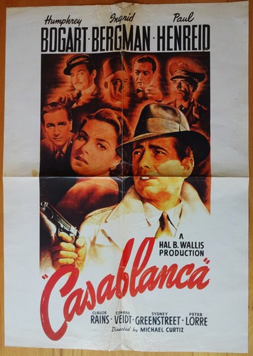 Casablanca filmplakat poster - casablanca,