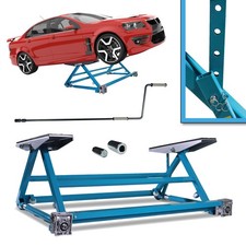 Hebebühne Kipphebebühne Kurzhub Mobile Werkstatt PKW Lift 3000kg Blau Bituxx