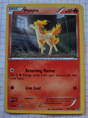 Pokémonkarte ponita 114 - pokémonkarte,