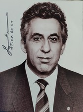 Egon Krenz Autogramm, Großfoto 20x27 cm