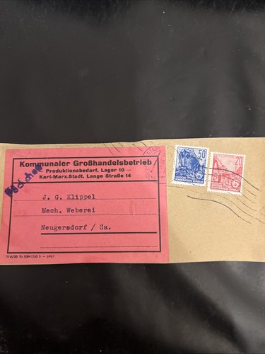 Ddr päckchenabschnitt mif - ddr,