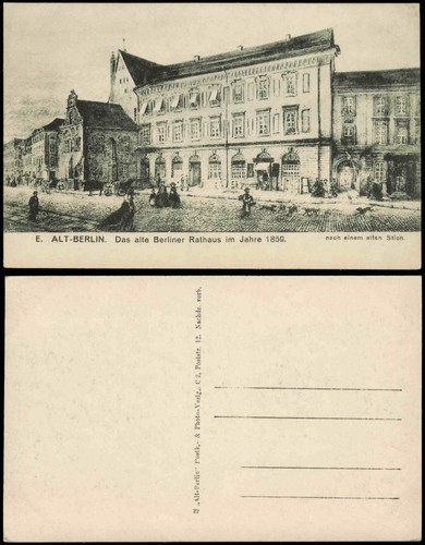 Ansichtskarte berlin das alte - ansichtskarte,