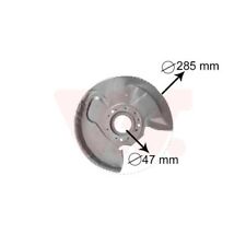 1x Spritzblech, Bremsscheibe