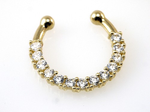 585 gold nasen - gold, piercing