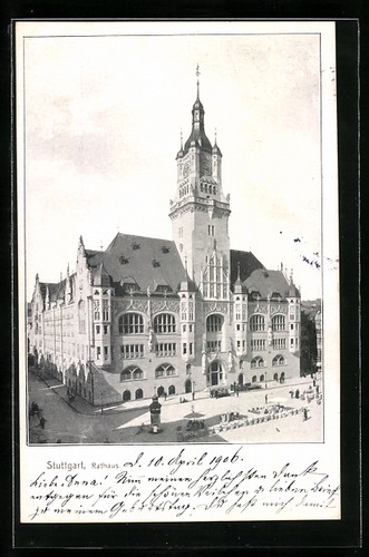 Ansichtskarte stuttgart - ansichtskarte,