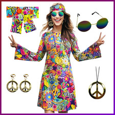 Damen-Hippie-Kleid 1970er