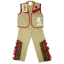 KINDER COWBOY-KOSTÜM / Karneval Fasching Western Jungen Sheriff Weste & Hose