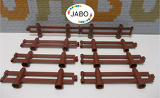 ( Q11 / 12 ) LEGO Duplo 8 x Zaun Zaunteile Zäune Absperrung braun Ponnyhof