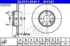 ATE Bremsscheiben 24.0111-0141.1 Opel Astra G vorne 411141