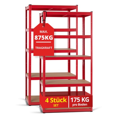 Set werkstatt regal lager - set,