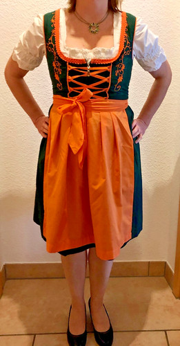 Baumwolle leinen dirndl gr - baumwolle-leinen, dirndl,