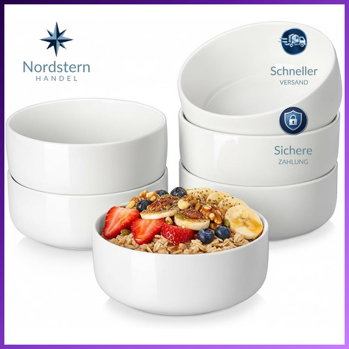 Müslischalen set 6er 640ml - müslischalen,