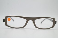 Vintage Brille THEO BELGIUM Christoph 13/2 Grau Metallic Eckig Brillengestell