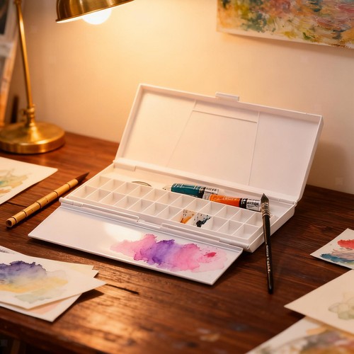 Aquarellpalette farbkasten - aquarellpalette,,
