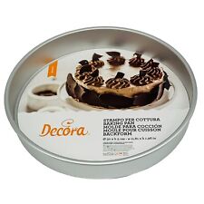 DECORA Profi Backform rund aus Eloxiertem Aluminium Ø30x5 cm