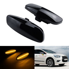 2x LED Blinkleuchte Seitenblinker Blinker Schwarz für Peugeot 308 CC 4B 2009-15