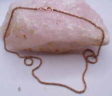 925 Silber Kette Disco Sternenstaub rose vergoldet diamantiert 42 cm 1,8 mm