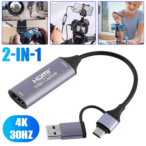2in1 video capture - capture, 4k
