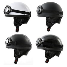 Retro Oldtimer Motorradhelm +