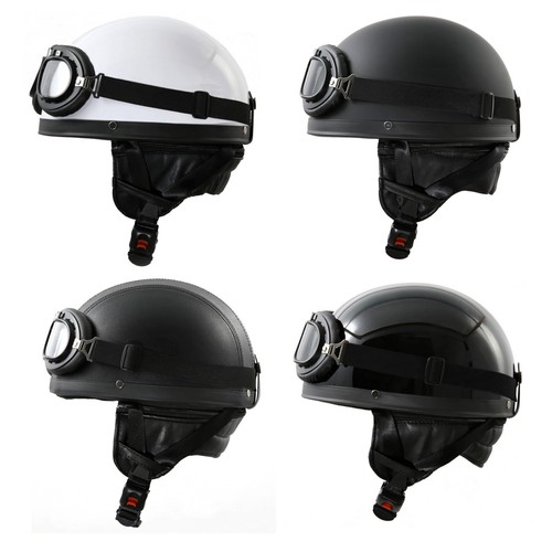 Retro oldtimer motorradhelm - retro, +