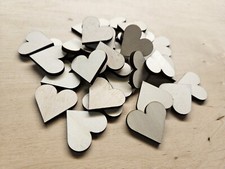 Holz Herzen 3 cm Herz Deko 100 Stück Streudeko Tischdeko Hochzeit Geschenk