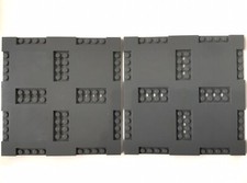 2 Lego Platten Strassenplatte 16x16x2/3 neu-dunkelgrau NEU 69958