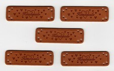 Label Annäher Etikett Leder