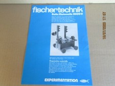 317N Fischertechnik Faltblatt Schachteln Kindergarten 1000V Von 4 Pages