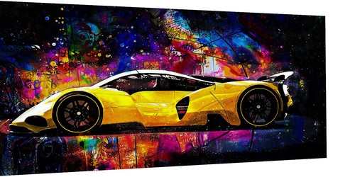 Leinwand bilder sportwagen - leinwand,