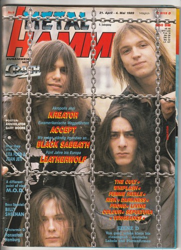 Metal hammer 9 1989 - metal,