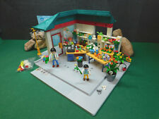 Playmobil Ladengebäude 7687-A/2004 mit Flora-Shop 4484-A/2005, BAs, ohne OVP!