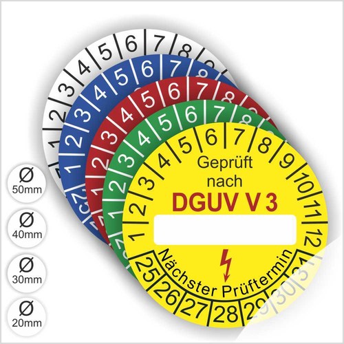 Geprüft nach dguv vorschrift - nach,