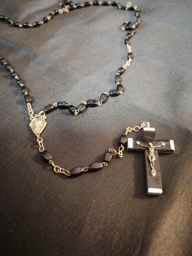 Rosenkranz perlen und kreuz - perlen,