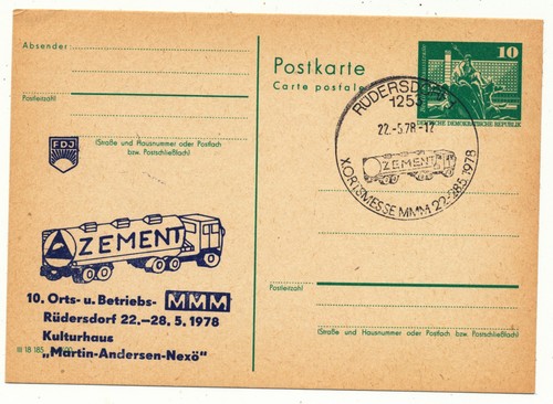 Ddr 1978 ganzsache privat - 1978, zu