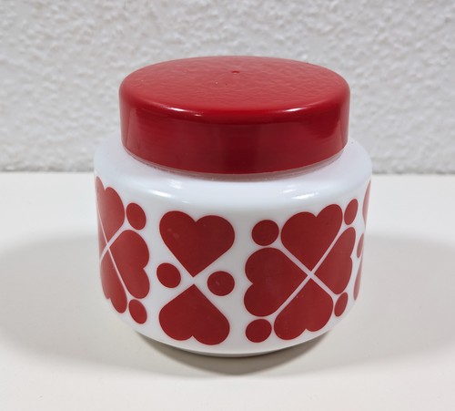 Vintage vorratsdose milchglas - vintage,