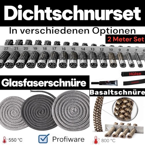 Dichtschnur set kleber end - 2m, dichtschnur-set+kleber+end