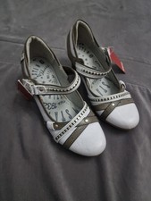 Mustang Pumps Damen Schuhe Absatz Blockabsatz grau (Blau) braun Gr.38 Neu 