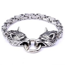 Armband Wolf Wolfsköpfe
