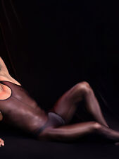 DE iEFiEL Herren Bodystockings Nylon Glänzend Ganzkörper Strumpfhose Overall 