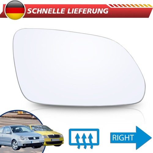 Spiegelglas recht für polo - spiegelglas, vw