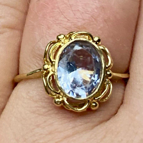 Gelbgold gold ring 750 - 750, 18k