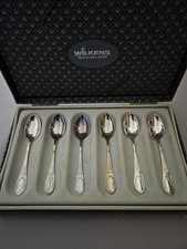 Wilkens,Silber,Straßburger Empire,Löffel,800,Moccalöffel,6 Stck,Set,Besteck,Ovp