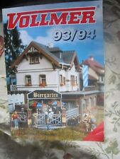 VOLLMER Modelleisenbahnkatalog deutscher Text 1993/94 + Zusatzpreisliste